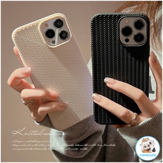 Ốp Điện Thoại Đan Màu Đơn Giản Tương Thích Cho Iphone 11 12 13 14 15 Pro MAX 7Plus 8Plus XR XS MAX 7 8 SE Ốp Lưng TPU Mềm Chống Bụi Chống Trơn Trượt