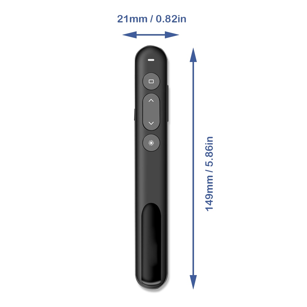 Bút lật trang VIRWIR không dây cổng USB chiếu laser trình chiếu PPT thông dụng