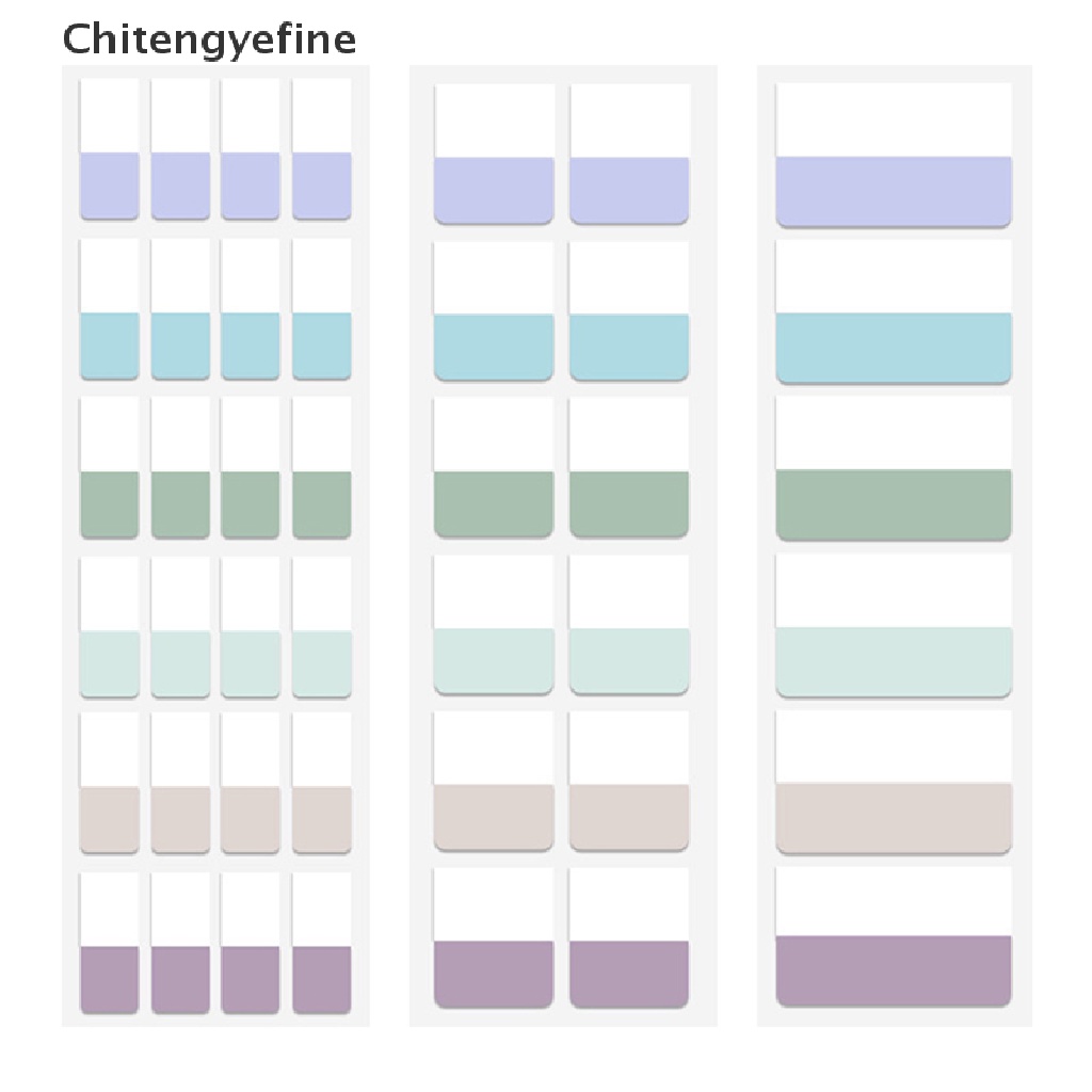 Set 240 Thẻ Đánh Dấu Trang Sách Nhiều Màu Sắc Có Thể Tháo Rời