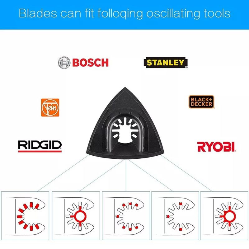 Đĩa chà nhám cho máy cắt rung đánh bóng bả sơn bả martit gỗ nội thất gò hàn