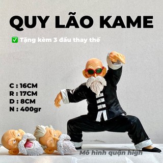 Mô hình quy lão sư phụ có 3 đầu - Mô hình quy lão Kame cao 16CM - Quy lão rùa trong dragonball 7 viên ngọc rồng