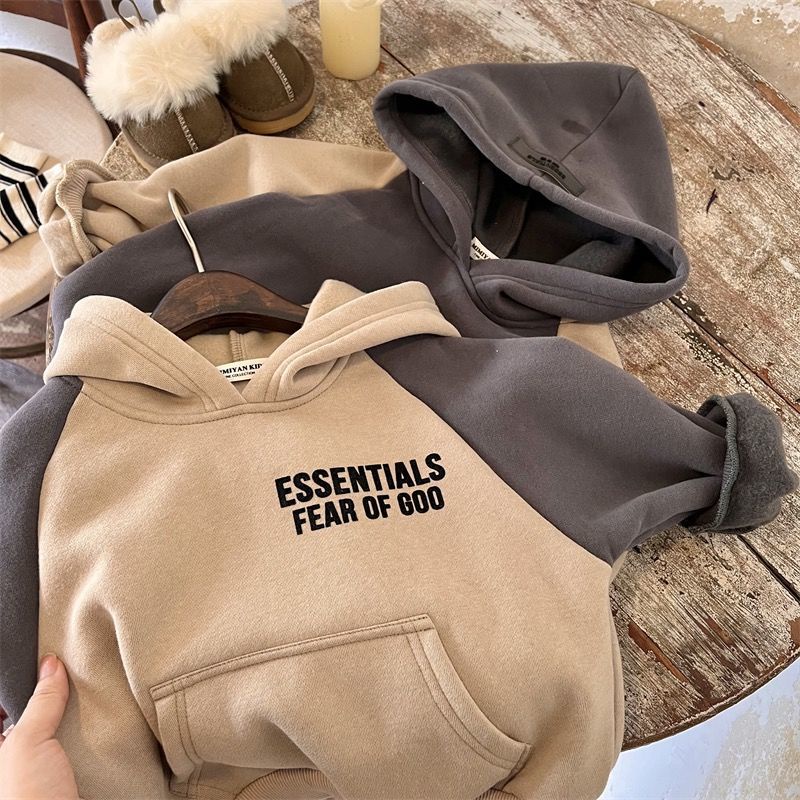 Áo Hoodie Dáng Rộng In Chữ Thời Trang Thu Đông Phong Cách Hàn Quốc Cho Bé Trai