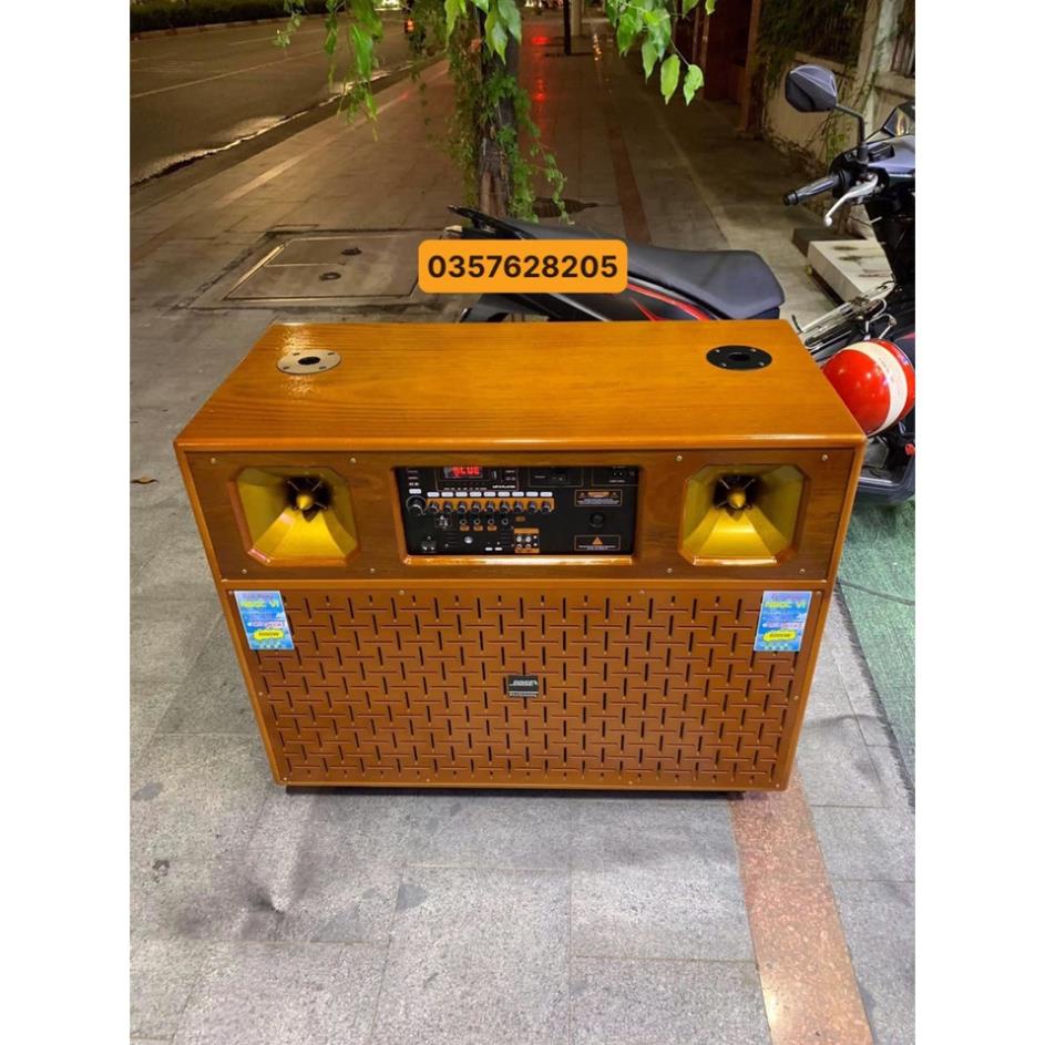 Loa kéo 4 tấc đôi - Loa karaoke BASS ĐÔI 4 TẤC, THÙNG GỖ - Công suất cực lớn hát karaoke cực hay - JBL 4545
