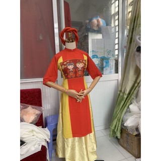 Áo dài chúc tết cách tân nữ