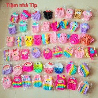 [Sỉ] 10 Túi Pop It, Combo 10 Túi Popit Đeo Chéo Cho Bé (Mix mẫu)