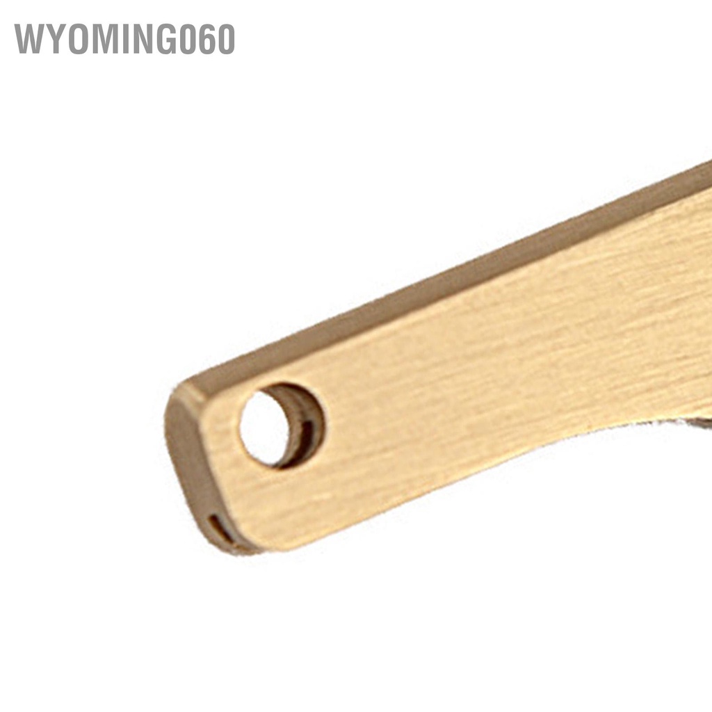 Wyoming060 Mini Gấp Tay Cầm Bằng Đồng Lưỡi Dao Thép Không Gỉ Từ Tính Bỏ Túi Ngoài Trời Móc Khóa Mặt Dây Chuyền