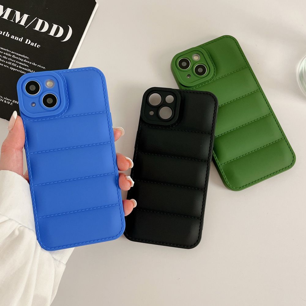 Ốp Điện Thoại TPU Mềm Chống Sốc Màu Kẹo 3D Cho IPhone 14 13 12 11 Pro Max X XR 8 7 Plus