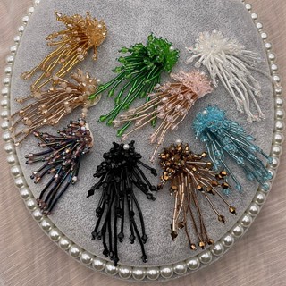  1 Cái Giá Lập Thể Ngọc Trai Ống Tua Rua Hạt Pha Lê Hình Hoa   Giày   Mũ   Bông Tai diy 