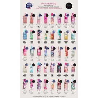 (Bill Mỹ) Nước hoa toàn thân Sweet Summer, Sky Filter, Bloom Beach, Sweet Squeeze, Just Beachy, Berry Pop