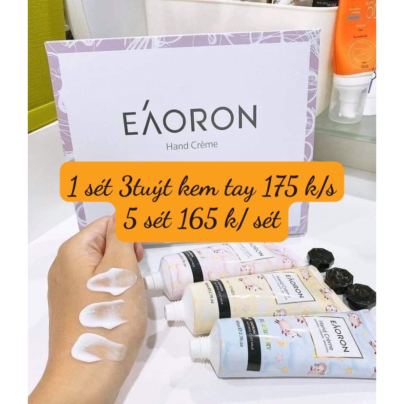 Set 3 kem dưỡng da tay Eaoron Hand Creme 80ml của Úc