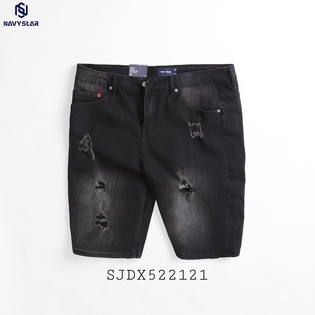 BIGSIZE NAM 80-140KG SHORT JEAN ĐEN  2BIG NAVY STAR