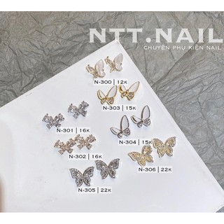 Charm phụ kiện B đá gắn móng tay
