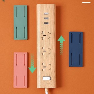 New 4pcs Self-adhesive Desktop Socket Fixer Power Strip Fixing Wall Sticker
