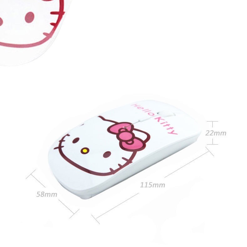 Chuột không dây 2.4GHz Siêu Mỏng Họa Tiết Doraemon / Mèo Máy