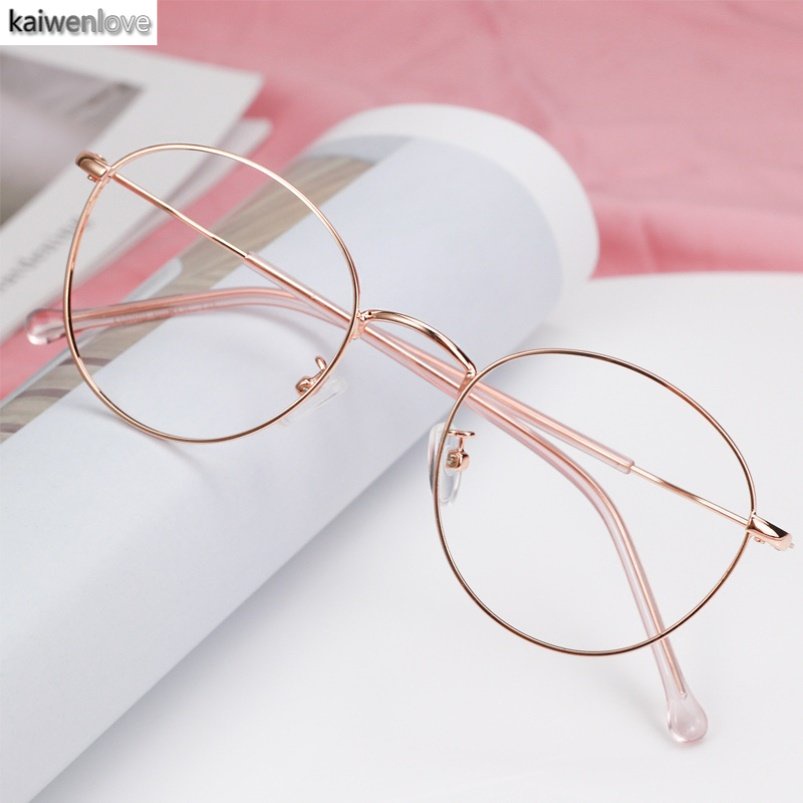 Mắt Kính Chống Ánh Sáng Xanh Gọng Kim Loại Chống Ánh Sáng Xanh Thời Trang Cho Nam / Nữ