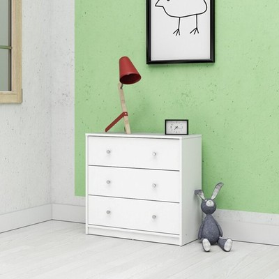 GUILF, Tủ đựng đồ dùng hiện đại 3 ngăn DRA_110, 72x35x68cm, tủ gỗ Scandi Home