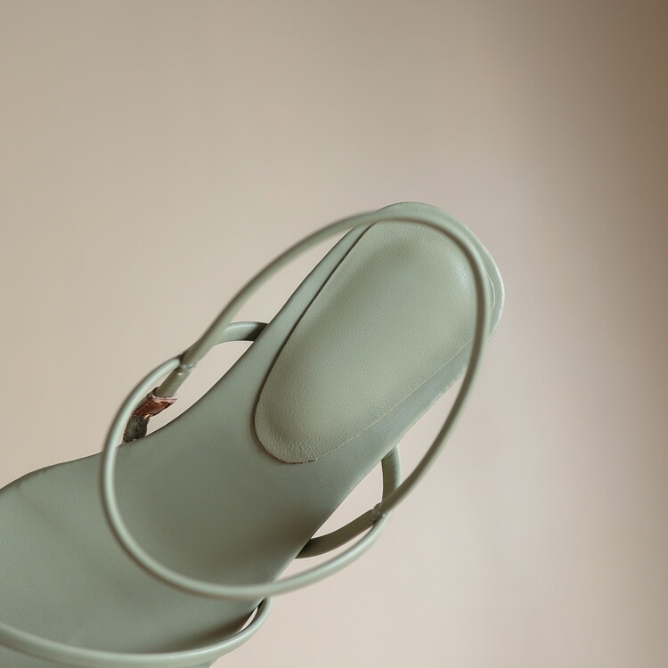 Giày Sandal Da Mềm Đế Bằng Cột Dây Kiểu Pháp Thời Trang Mùa Hè