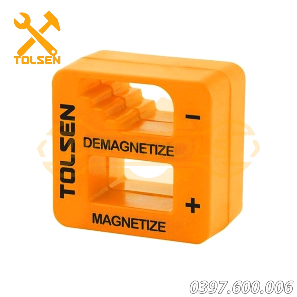 CỤC KHỬ TỪ TUA VÍT 20032 Tolsen dùng để nạp hoặc khử từ tính cho tô vít chất liệu hợp kim thép cứng cáp, bền bỉ