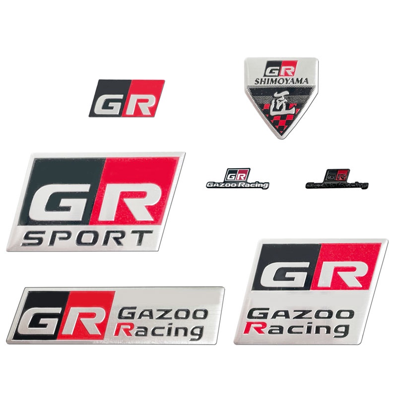 Miếng Dán Logo Trung Tâm Vô Lăng Xe Hơi Toyota GR Sport Gazoo Racing RZ RC RS Corolla Rav4 Auris Yaris Prius