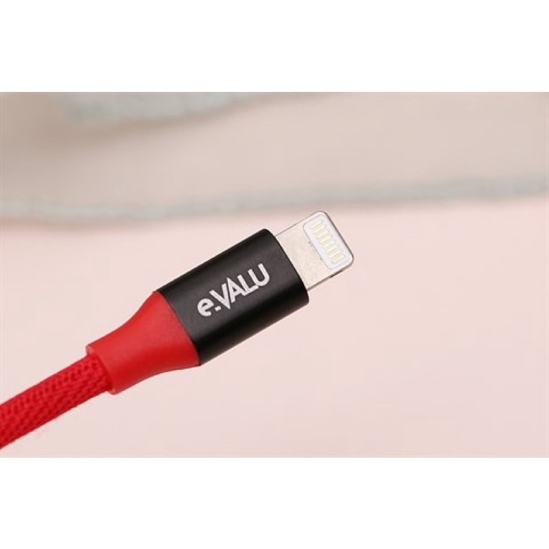 Cáp Lightning 2m eValu LTL-04X Xanh Navi