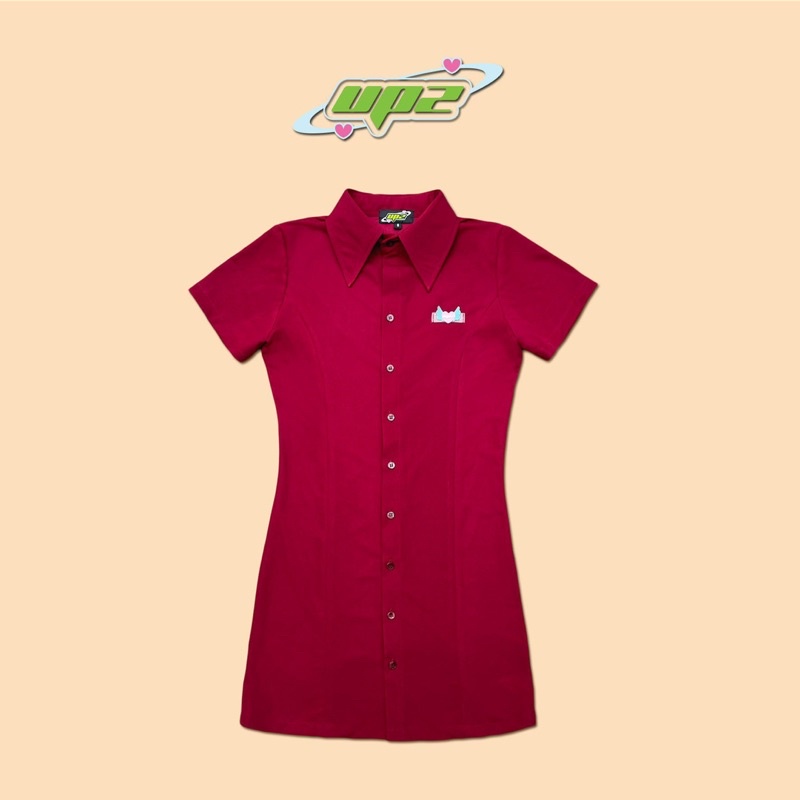 UPZ Đầm Dáng Sơmi Tay Ngắn Thun Cao Cấp Co Dãn