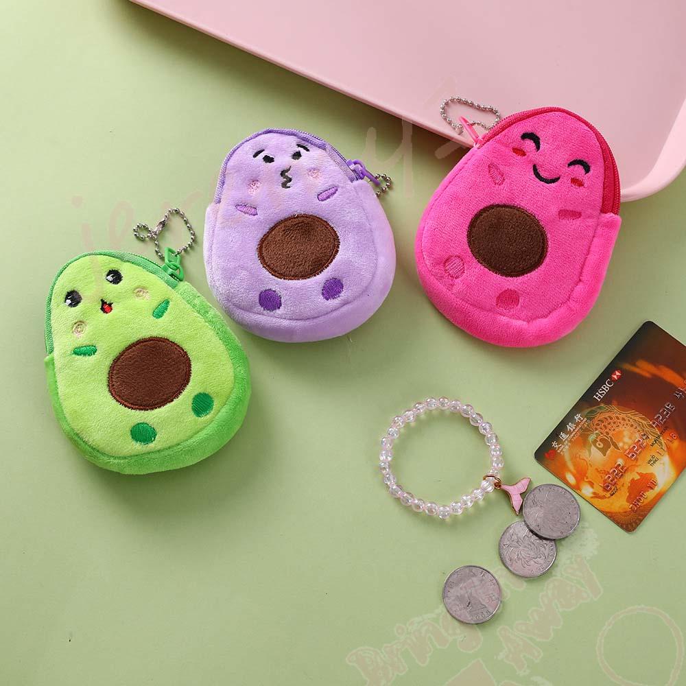 Ví Đựng Tiền Xu Mini Hình Trái Bơ Dễ Thương Nhiều Màu Sắc Cho Bé Gái 1 Tuổi