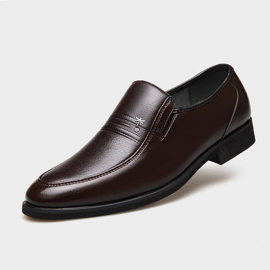 Giày tây nam da bò cao cấp tăng chiều cao 7 cm đế khâu 2 lớp , đế cao su non đi rất êm và mềm ( da bò nguyên tấm )