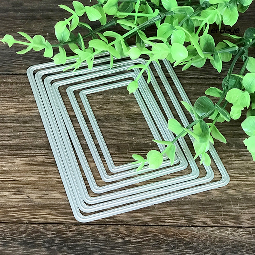 Khuôn Cắt Giấy Làm Từ Thép Carbon Hình Chữ Nhật Trang Trí Scrapbook