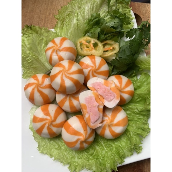 VIÊN BÁNH BAO NHÂN PHÔ MAI TRỨNG CÁ NHẬP KHẨU 500GR