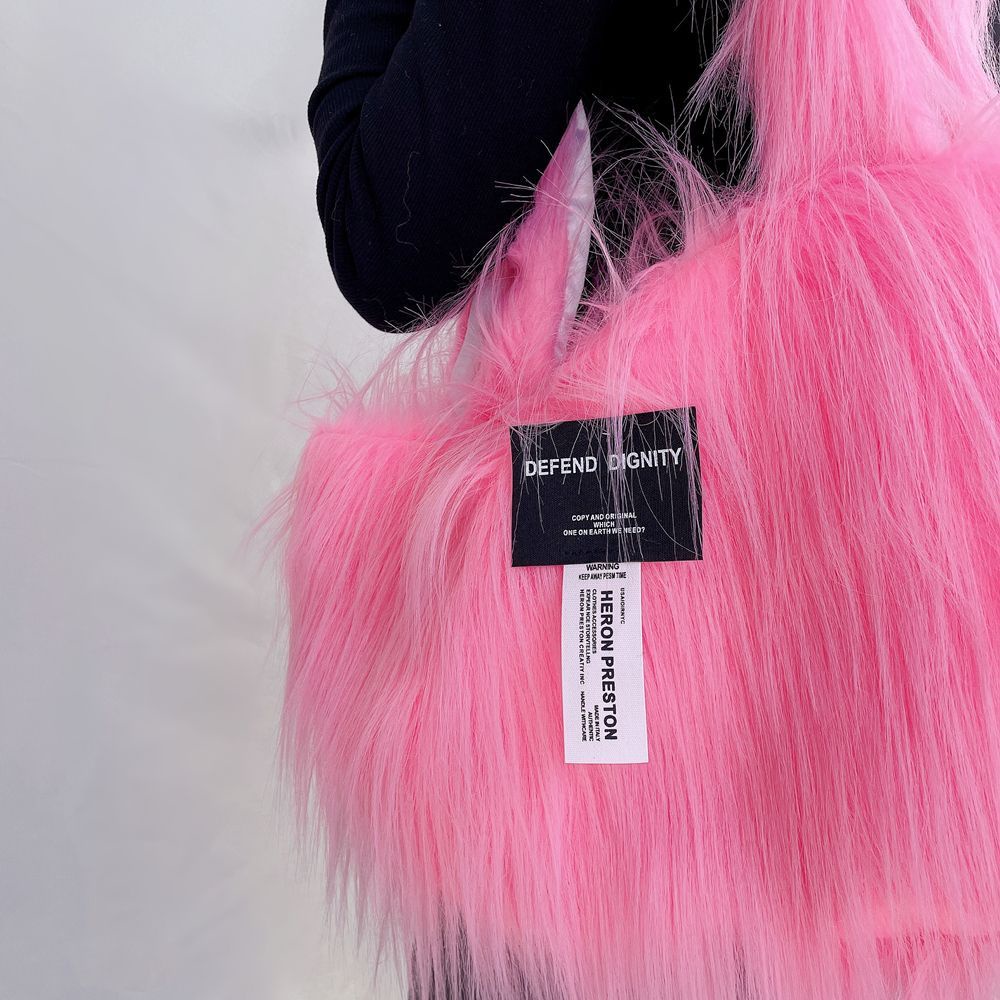 Ins Túi Kẹp Nách Một Bên Vai Dáng Dài Màu Hồng Sức Chứa Lớn Phong Cách Âu Mỹ Siêu Cá Tính Ngọt Ngào Cho Nữ