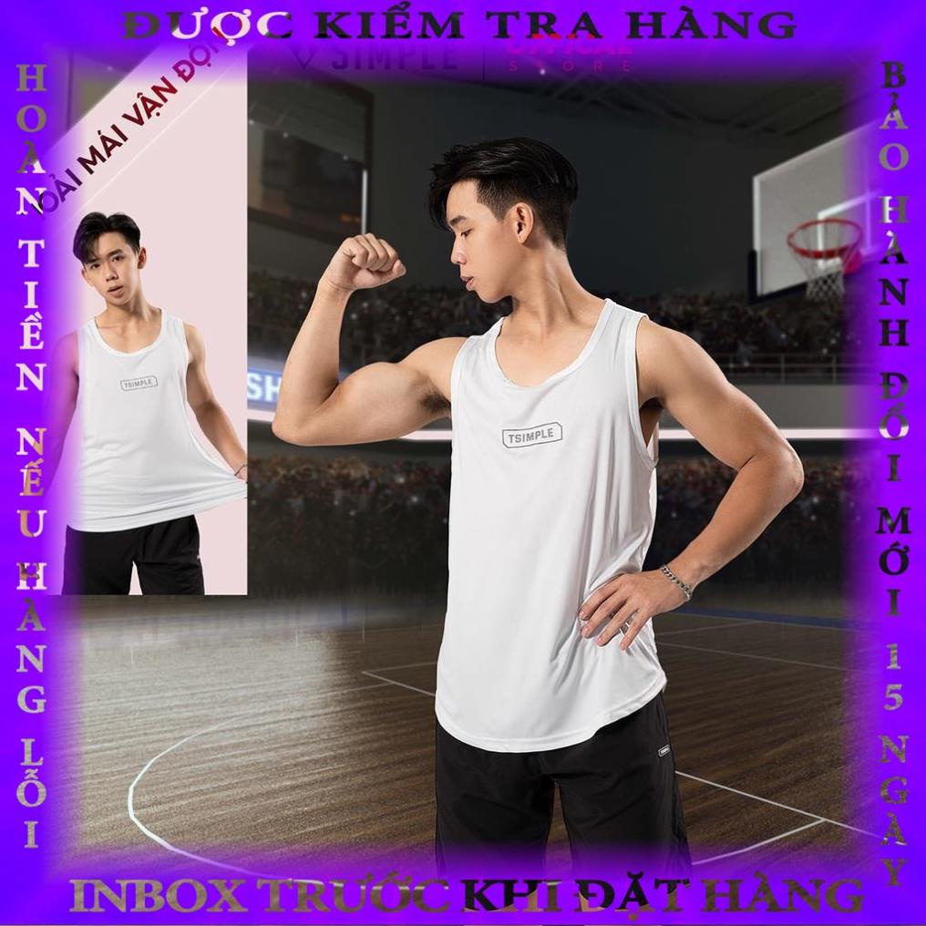 Áo Ba Lỗ Nam TSIMPLE sát nách tập gym vải thun lạnh thể thao thoáng mát co giãn thấm hút mồ hôi ALHP2 trantu