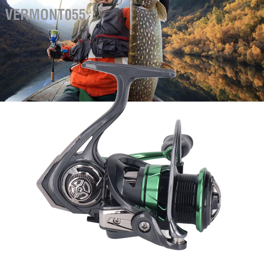 Có thể bán buôn Máy Câu Quay Nước Mặn 13+1 Thép Không Gỉ Chịu Lực Chống Thấm Tỷ Lệ Tốc Độ 5.2:1 Vermont055 Hàng giao ngay