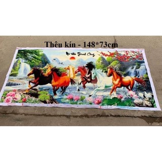 Tranh thêu chữ thập thành phẩm ngựa Mã đáo thành công 222685 MN0017 LV3070 MN0002 MN0038 MN0104 3204 3229 3234 -đã thêu