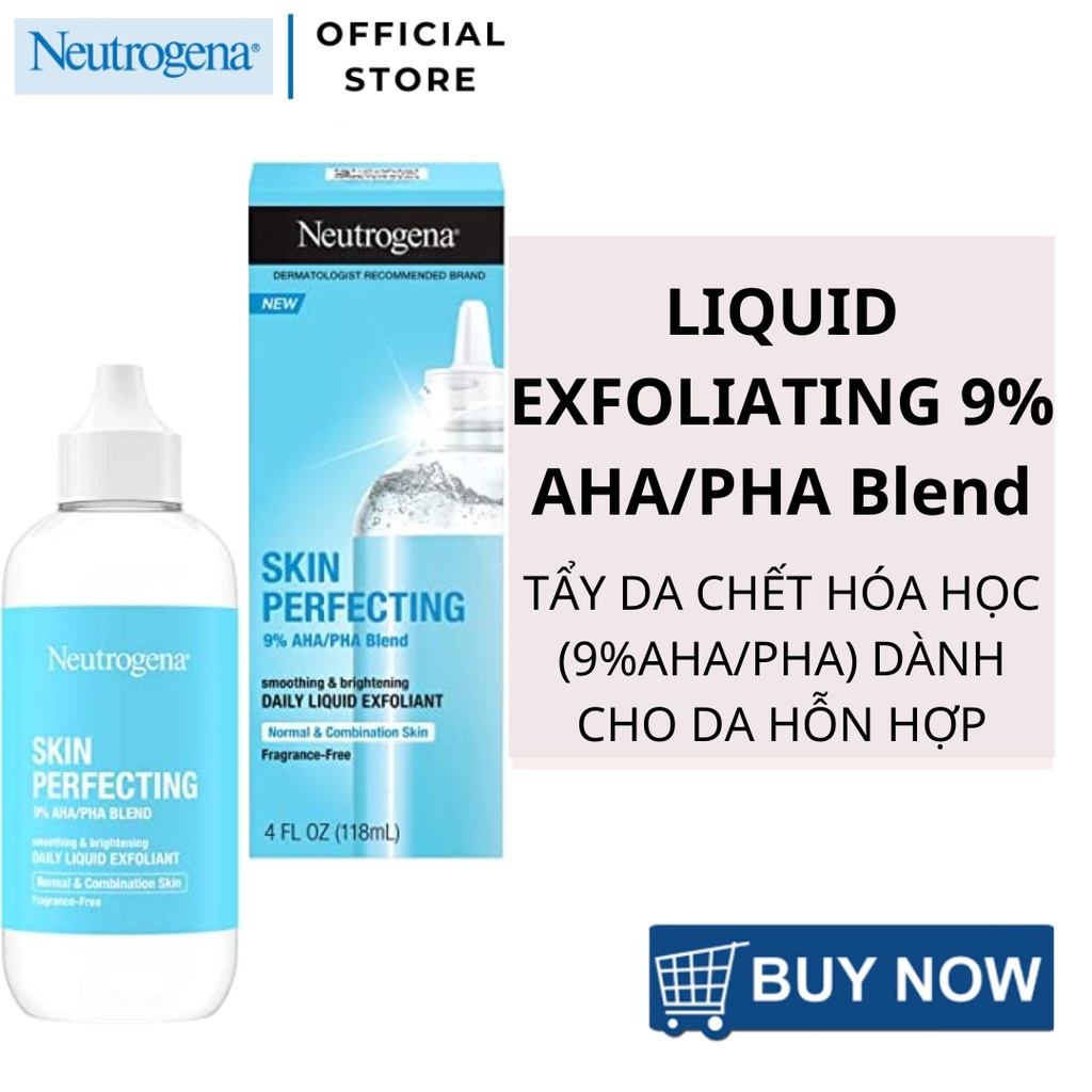Tinh Chất Tẩy Tế Bào Da Mặt Neutrogena Skin Perfecting Daily Liquid Exfoliant - 9% AHA/PHA Blend (118ml)