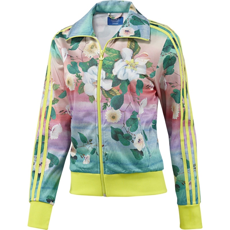 •Áo khoác nữ hiệu Adidas hoạ tiết hoa văn đẹp chính hãng bảng hiếm•