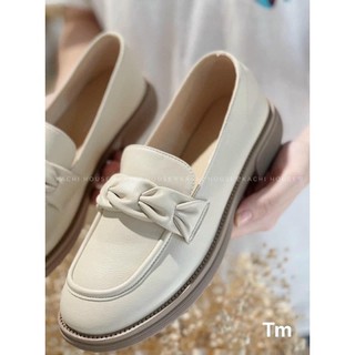 Giày oxford nữ da trơn đế 3cm (hàng order)