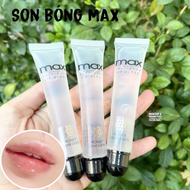 Son Bóng Max Không Màu Honey Clear Gloss chuyên dùng cho makeup