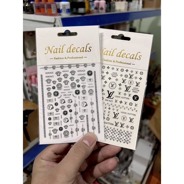 stick dán trang trí móng thương hiệu mới