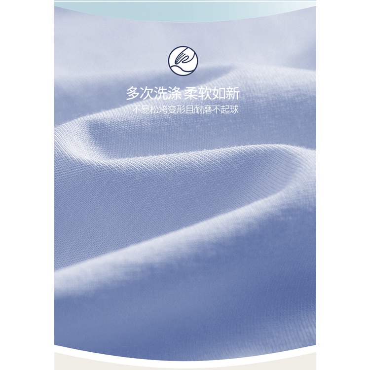 Bộ Đồ Ngủ Tay Dài Có Đệm Ngực Thiết Kế Đơn Giản Thời Trang Xuân Thu Cho Nữ