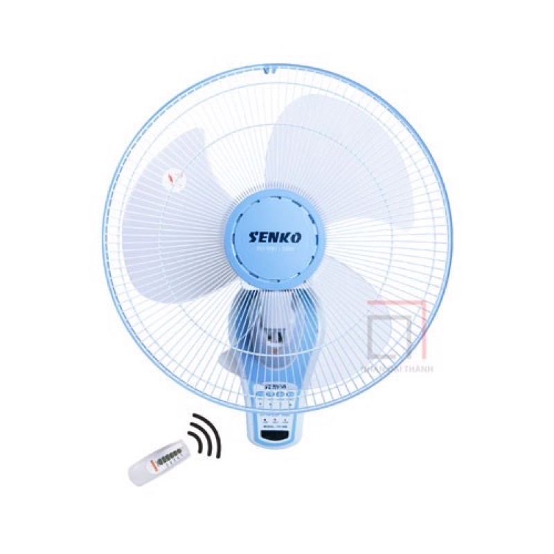Quạt treo tường Senko, có điều khiển từ xa remote TR1683