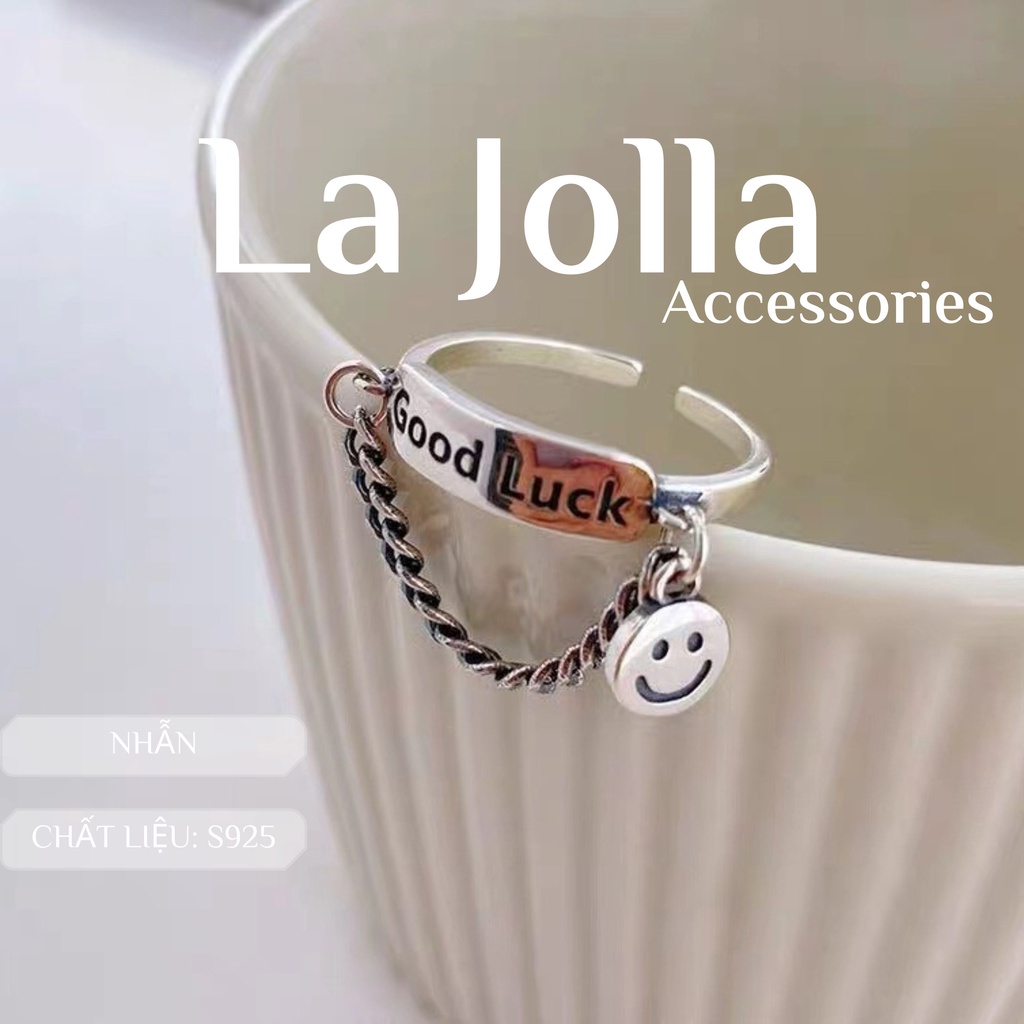 Nhẫn đeo ngón trỏ may mắn goodluck unisex