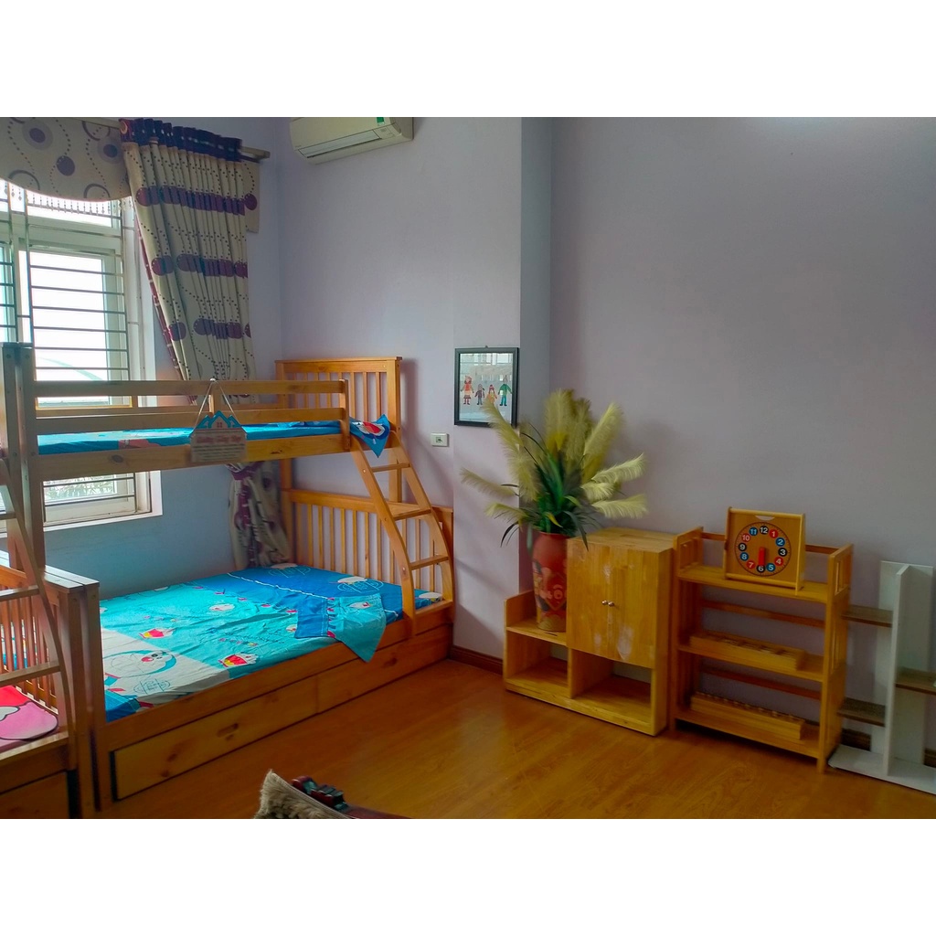 Đệm và ga cho giường tầng chất liệu bông ép