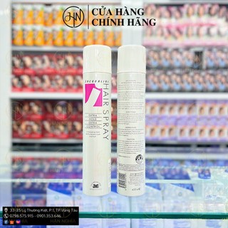 Gôm,Keo xịt tóc Jacqualine chữ J Extra Hold Extra Control Hair Spray 420ml tạo kiẻu tóc loại cứng vừa