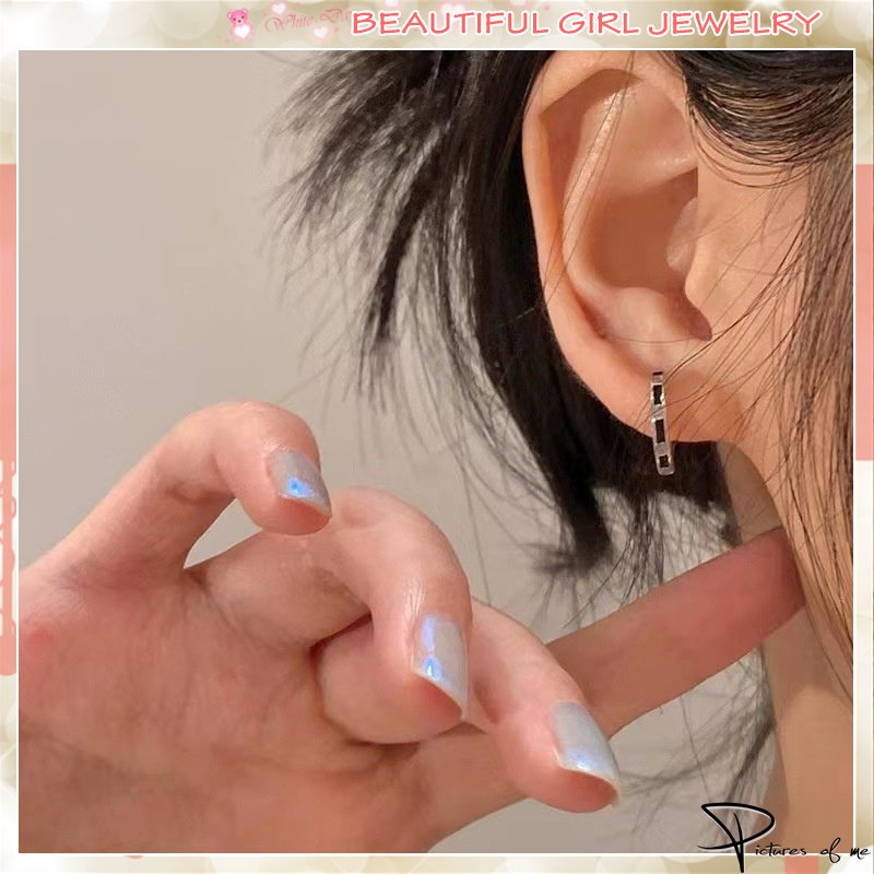 Khuyên Tai Tròn Bằng Thép Titan Phong Cách Hàn Quốc Đơn Giản Thời Trang Dành Cho Nữ