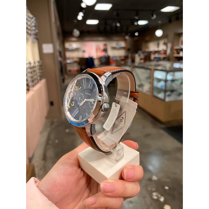Đồng hồ nam automatic Fossil ME1161 dây da Full Box ⚜️Hàng Authentic⚜️
