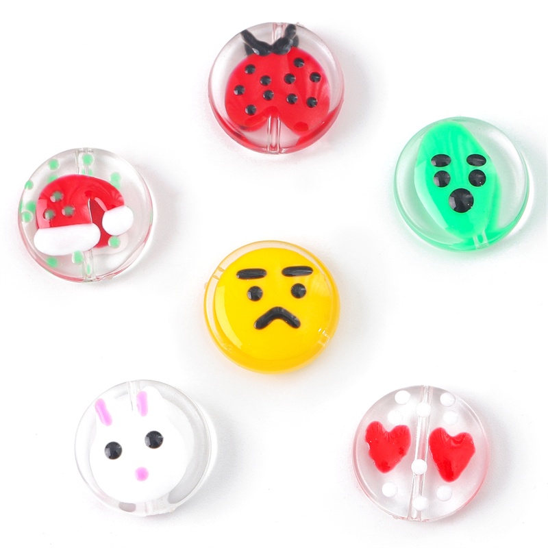 Hạt resin BEADIA hai mặt dùng làm trang sức thủ công