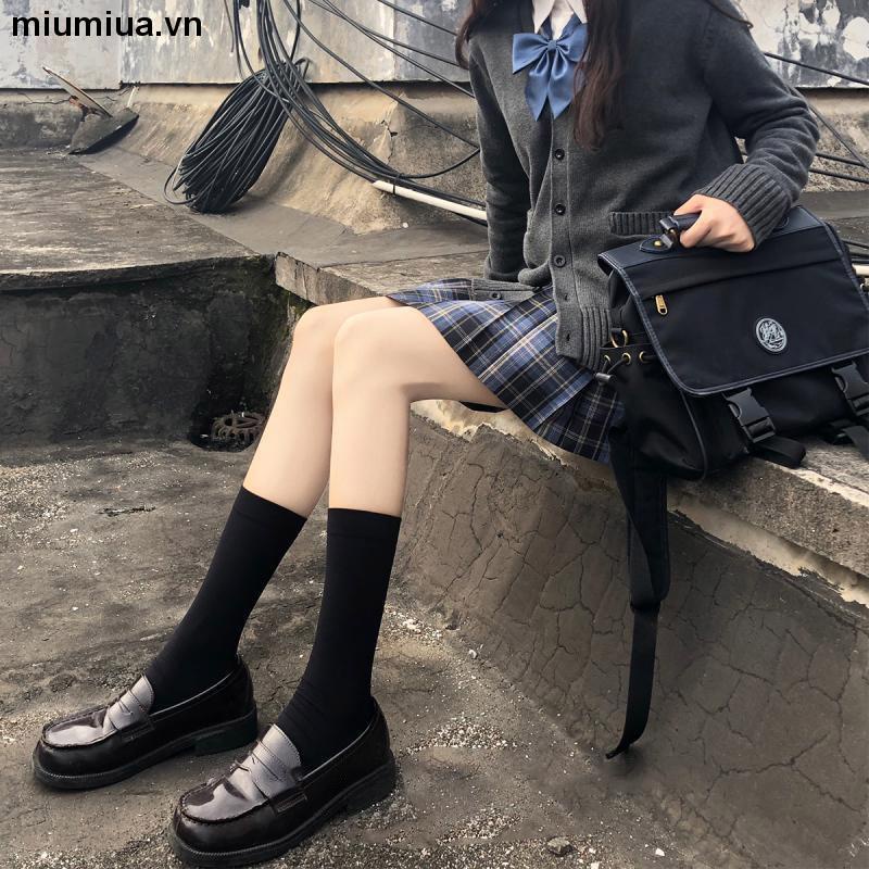 Miumiua🔮Tất cao cổ nhung nylon mỏng JK Lolita nhiều độ dài phong cách Nhật Bản cho nữ