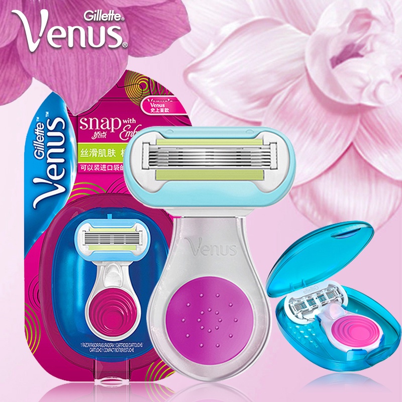 Dao Cạo Râu Siêu Mỏng Kèm Xà Phòng Bôi Trơn Cho Nữ Gillette Venus