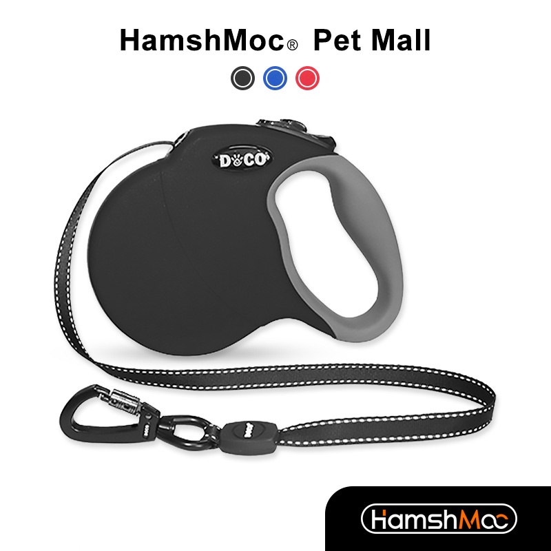 HamshMoc Dây Dắt Thú Cưng Đi Dạo Bằng Nilon Phản Quang Một Nút Chống Rối Và Tháo Gỡ Linh Hoạt