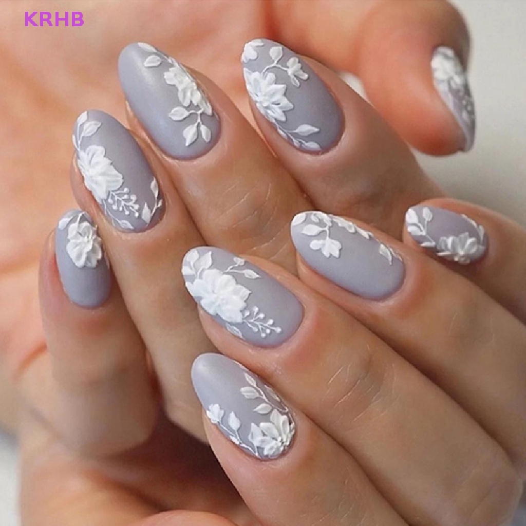 Set 500 Móng Tay Giả Hình Tròn Bằng Acrylic Cao Cấp Mới